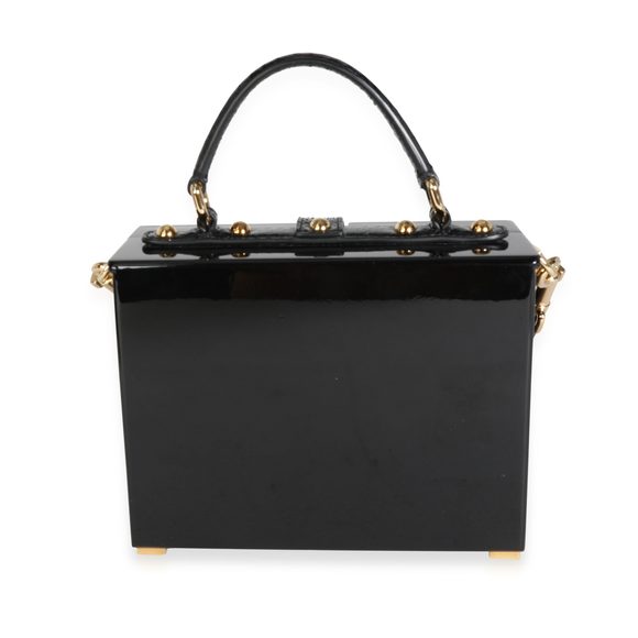 Dolce & Gabbana Hand Painted Wooden Piano Box Bag with Snakeskin Strap - Picture 3 of 8